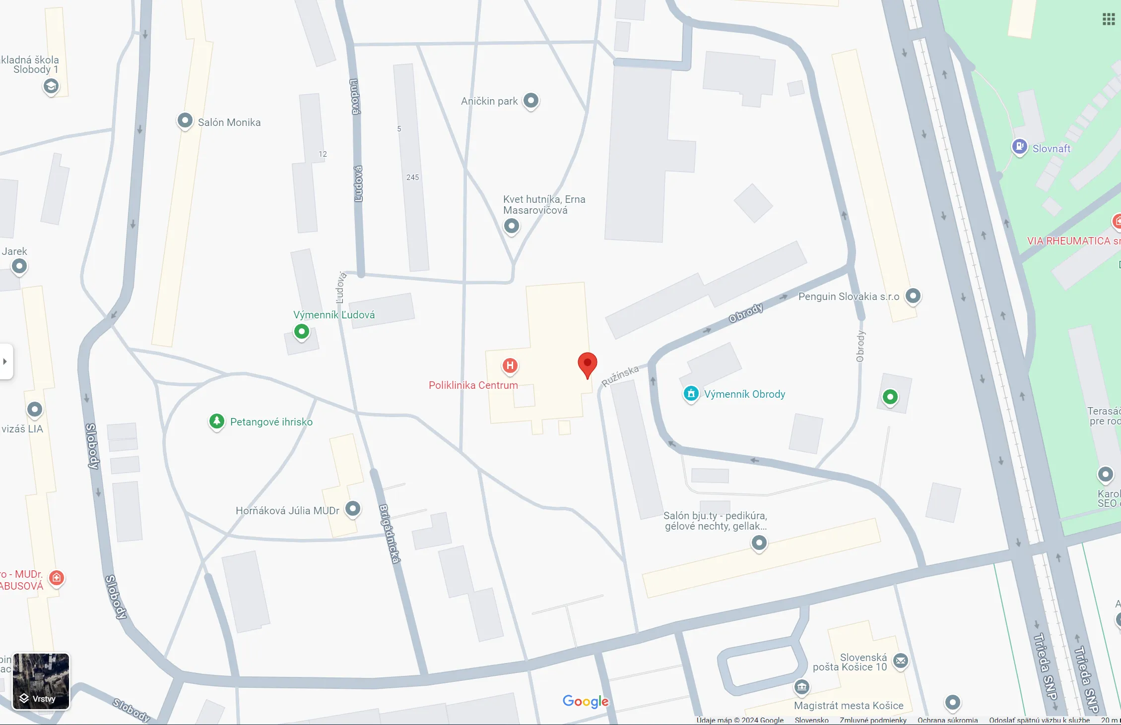 Náhradný obrázok mapy Google